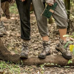 image-Outdoor Japanese Vintage Shoes Canvas Martin Boots