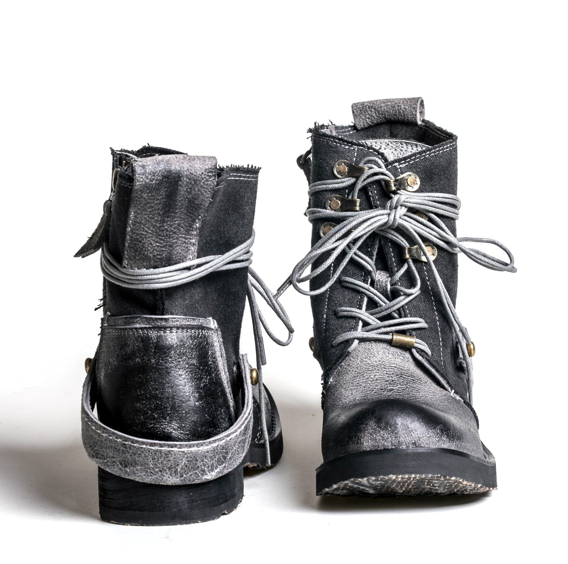 image-Outdoor Japanese Vintage Shoes Canvas Martin Boots