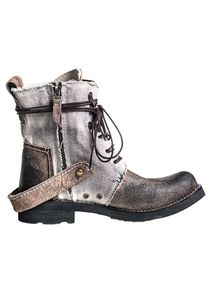 image-Outdoor Japanese Vintage Shoes Canvas Martin Boots