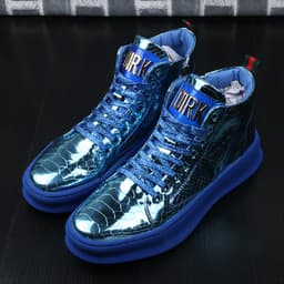 image-Men's Shoes Korean Bright Leather New Youth
