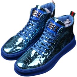 image-Men's Shoes Korean Bright Leather New Youth