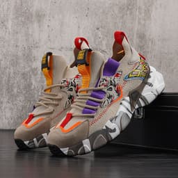 image-Knitted Mesh Shoes Men's Inner Height Shoes