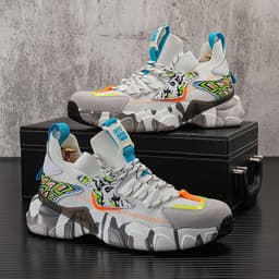 image-Knitted Mesh Shoes Men's Inner Height Shoes