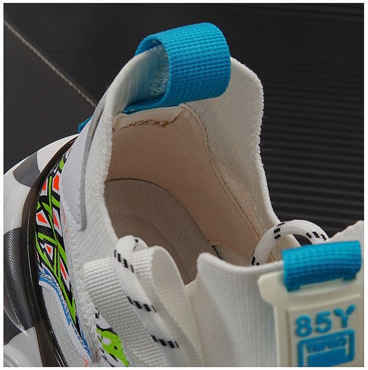 image-Knitted Mesh Shoes Men's Inner Height Shoes