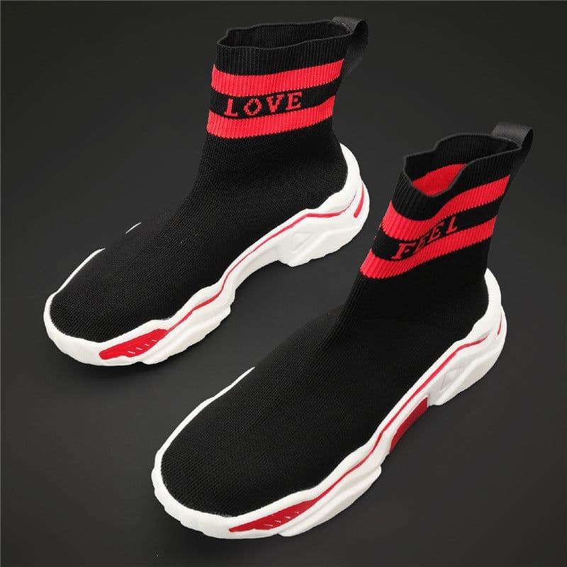 image-Autumn Elastic Socks Shoes Hipster Breathable Sleeve