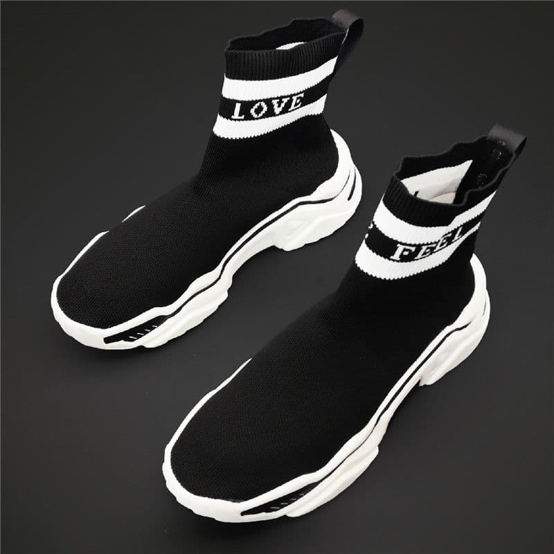 image-Autumn Elastic Socks Shoes Hipster Breathable Sleeve