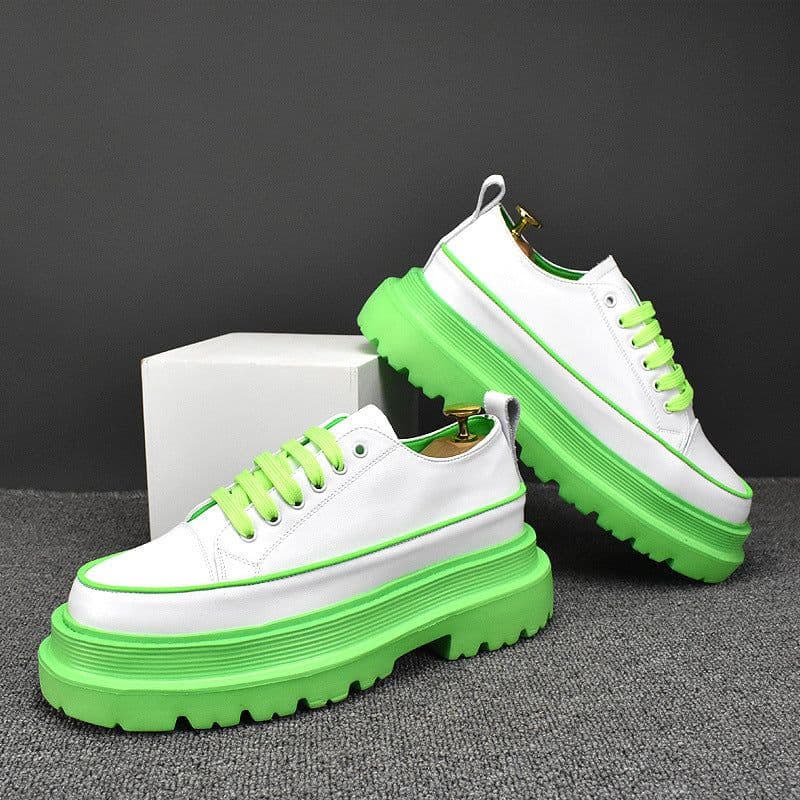 image-Board Shoes Low-top Casual High Thick Bottom Versatile