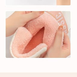 image-Wear Resistant Plush Warm Down Slippers