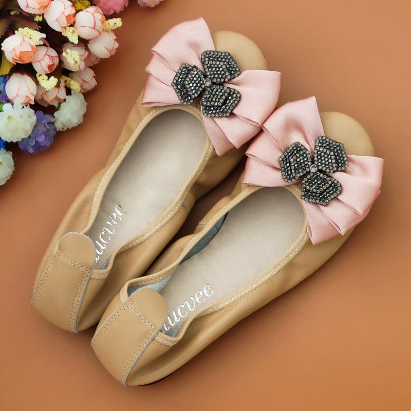image-Women's Soft Soled Low Heel Flat Shoes