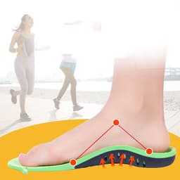 image-Flat Foot Orthotic Insole Sports Pu Shock Absorption