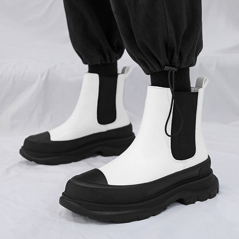 image-Fashion Personality High Top Shoes Thick Soles