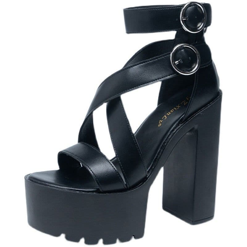 image-New Women's Shoes With Thick Soles And High Heels