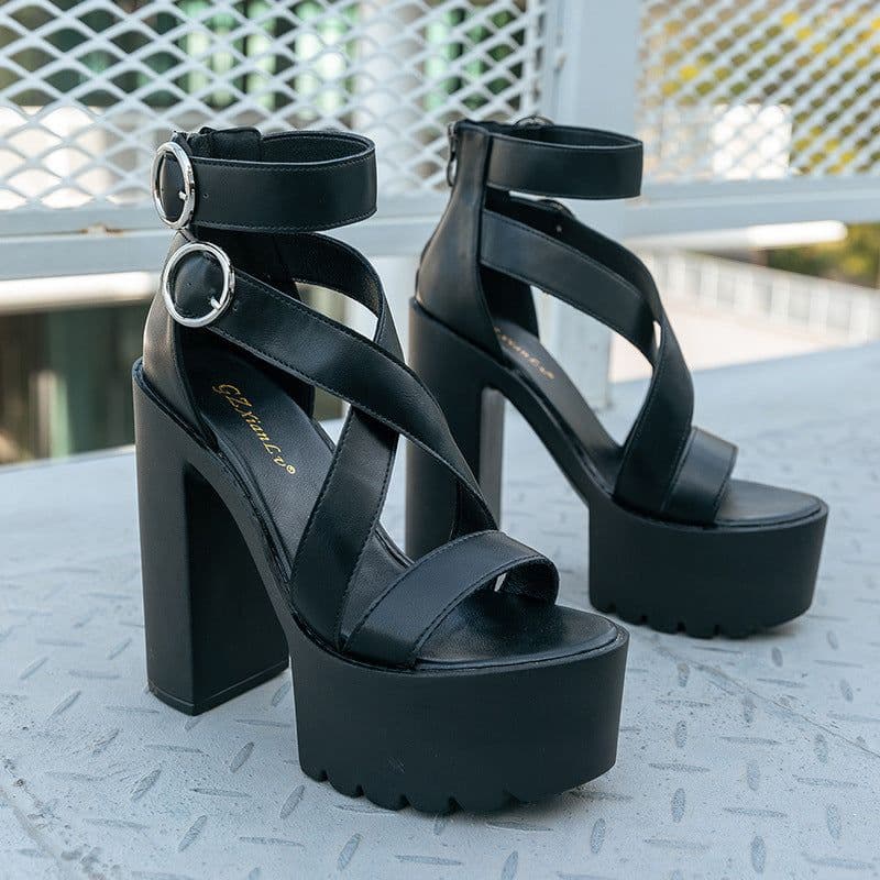 image-New Women's Shoes With Thick Soles And High Heels