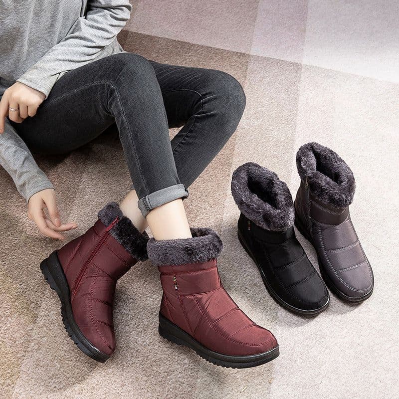 image-Boots Light Anti-skid Cotton Shoes Women