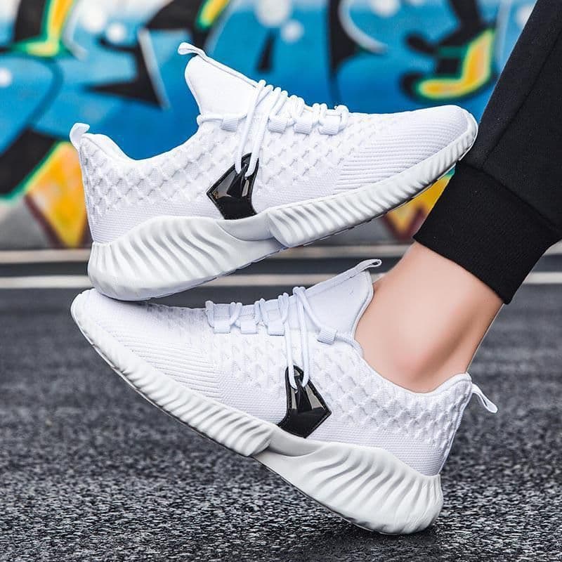image-Men's Black Sports Men's Casual Canvas Shoes