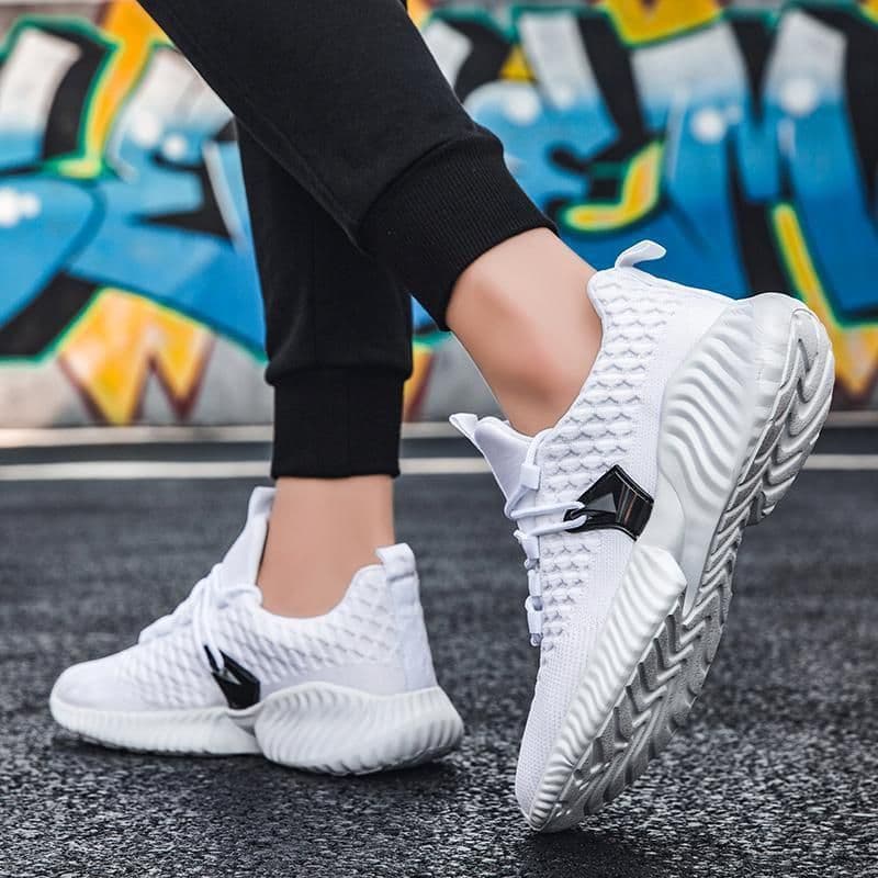 image-Men's Black Sports Men's Casual Canvas Shoes