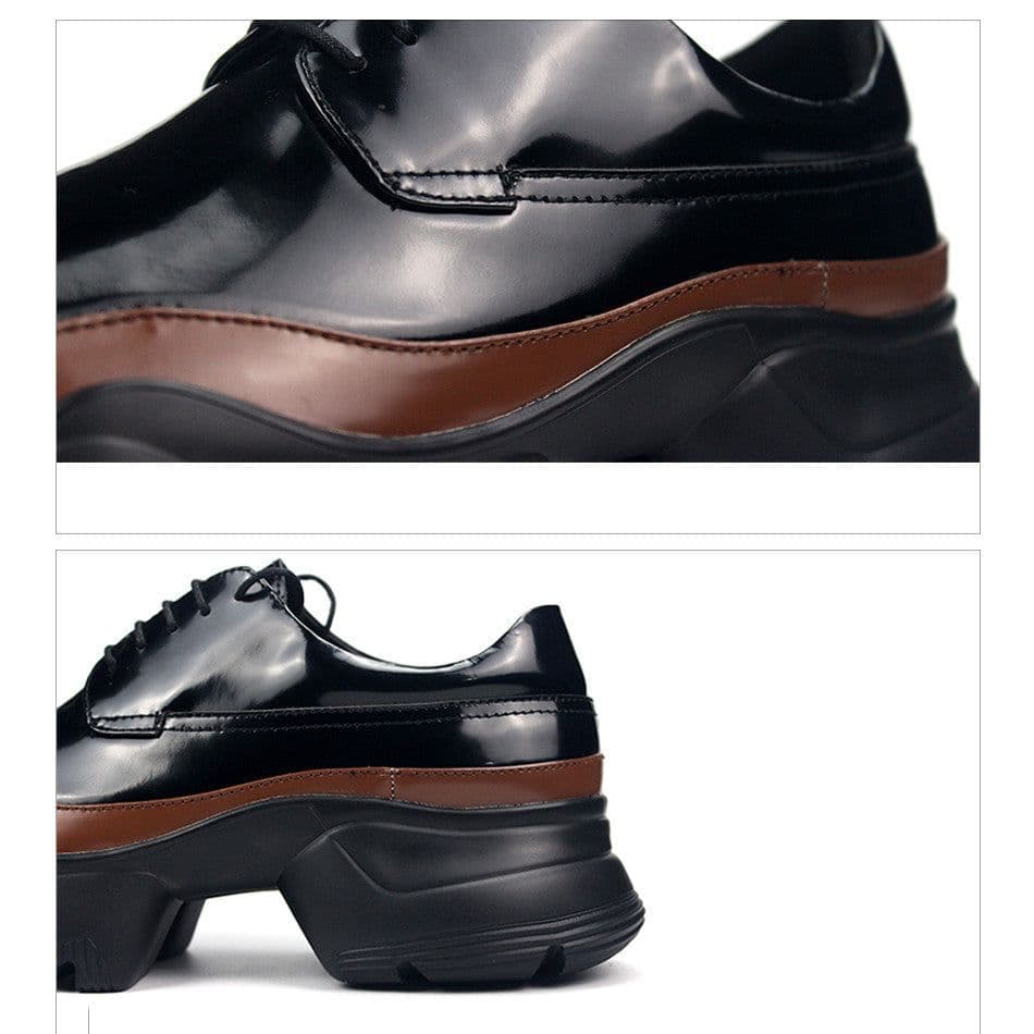 image-Men's Handmade High Light Casual Shoes