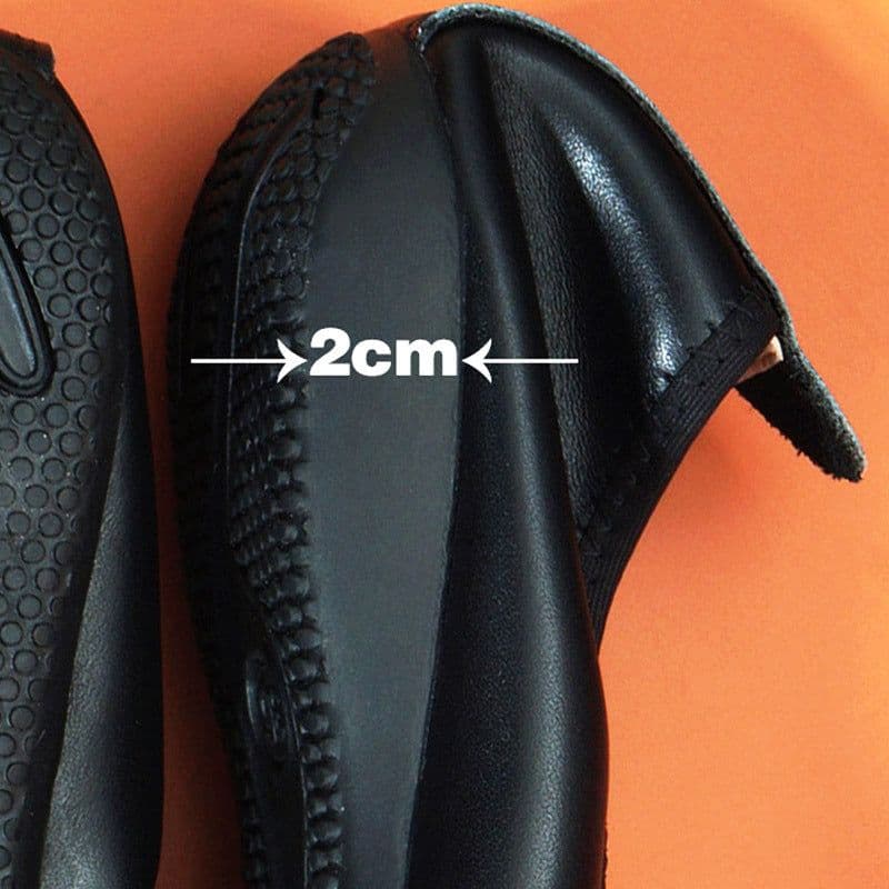 image-Leather Round Head Tassel Mother Shoes