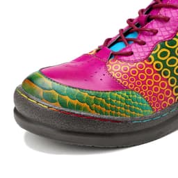 image-Leather Vintage Contrast Casual Lefu Shoes