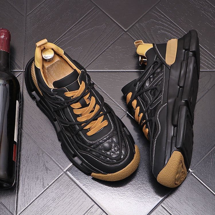 image-New Men's Daily Casual Warm Plush Color Blocking Shoes