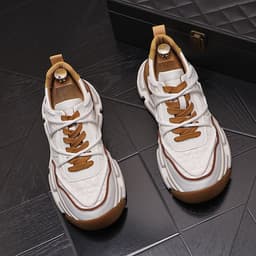 image-New Men's Daily Casual Warm Plush Color Blocking Shoes
