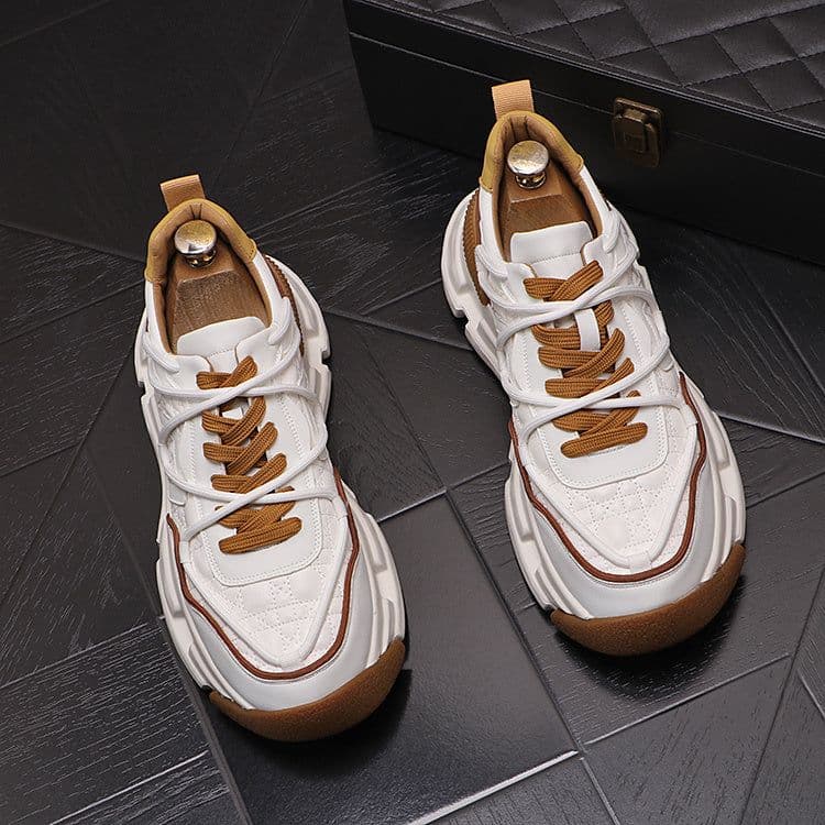 image-New Men's Daily Casual Warm Plush Color Blocking Shoes