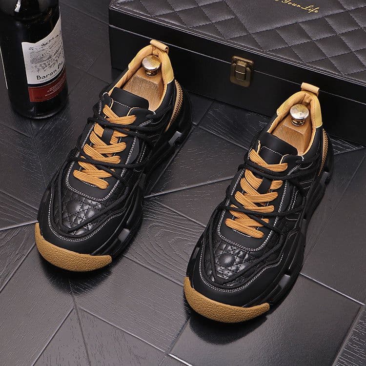 image-New Men's Daily Casual Warm Plush Color Blocking Shoes