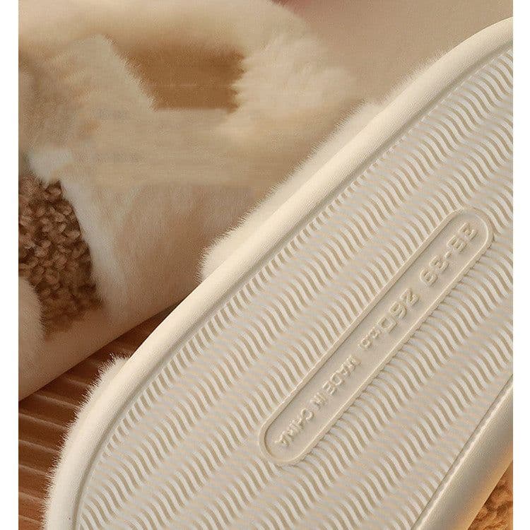 image-Household Thick Soled Lovers' Winter Slippers