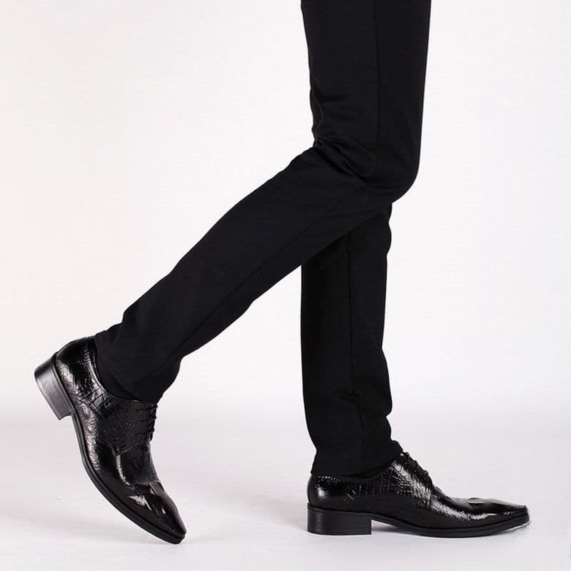 image-Hairdresser Men's Dress Handmade Leather Shoes