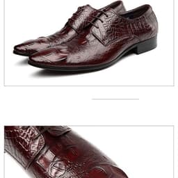 image-Hairdresser Men's Dress Handmade Leather Shoes
