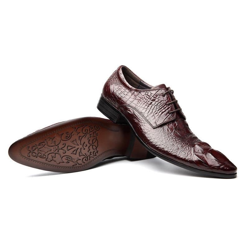 image-Hairdresser Men's Dress Handmade Leather Shoes