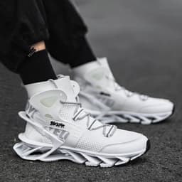 image-Men's Shock-absorbing Running Autumn Breathable Thick Bottom Soft Bottom Sneakers