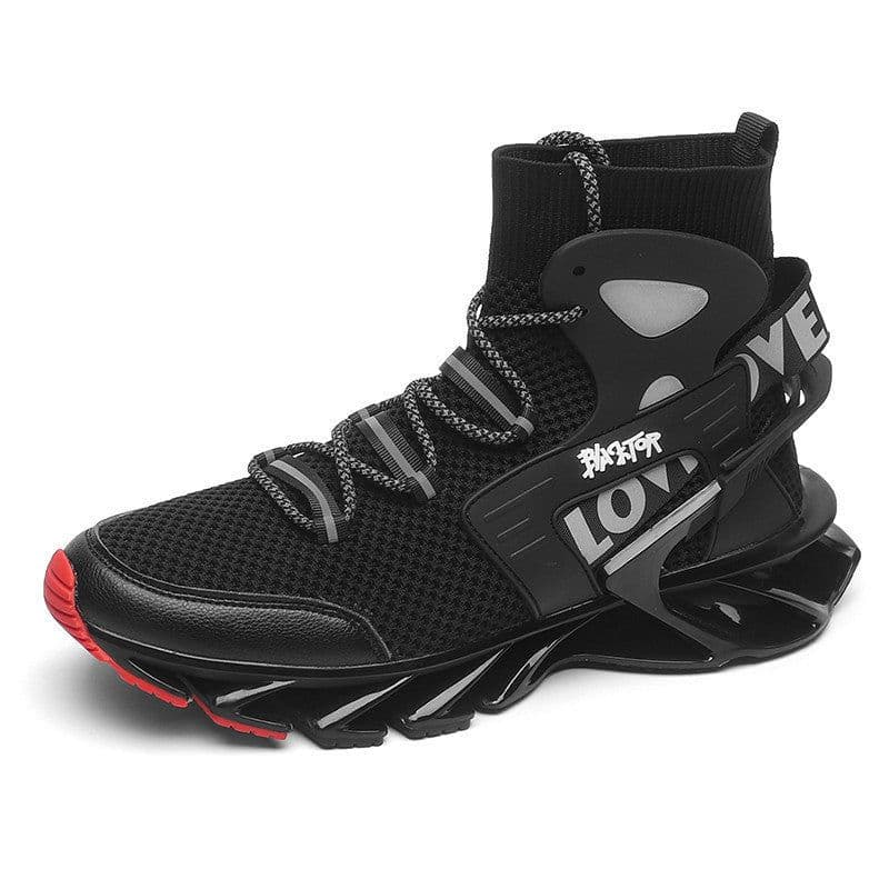 image-Men's Shock-absorbing Running Autumn Breathable Thick Bottom Soft Bottom Sneakers