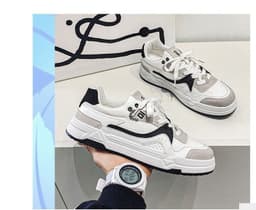 image-Personalized Lace-up Canvas Shoes Niche Sports Platform Shoes
