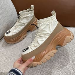image-Fishbone Thick Sole Pleated To Increase Daddy's Shoes