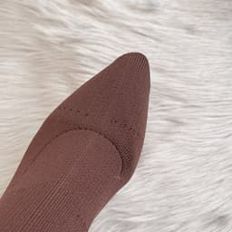 image-Autumn And Winter New Knitted High Heel Short Boots