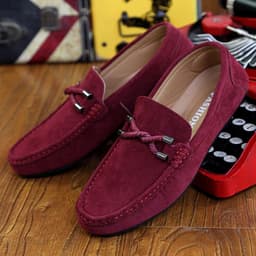 image-Summer Stirrups Men's Set Foot Frosted Leather Beans Shoes