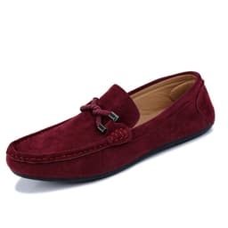 image-Summer Stirrups Men's Set Foot Frosted Leather Beans Shoes