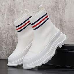 image-Men's Casual Fashion Shoes With High Height Inside