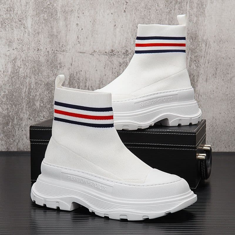 image-Men's Casual Fashion Shoes With High Height Inside