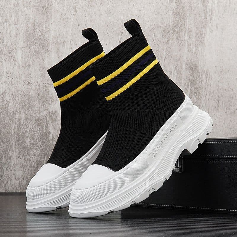 image-Men's Casual Fashion Shoes With High Height Inside