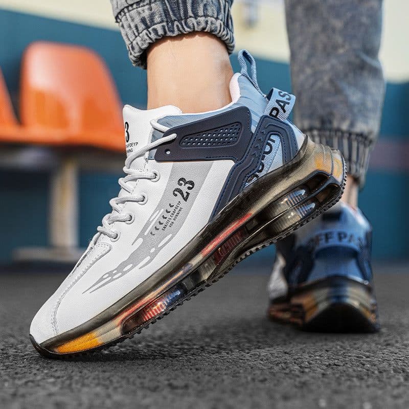 image-Men Sneakers Running Boots Fashion Outdoor Jogging Sports Shoes Mesh Breathable Cushioning Black Basket Footwear Male Big Size