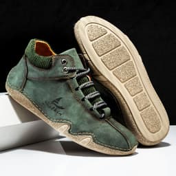 image-New Men's Casual Leather Shoes Men's Outdoor Sports Bre