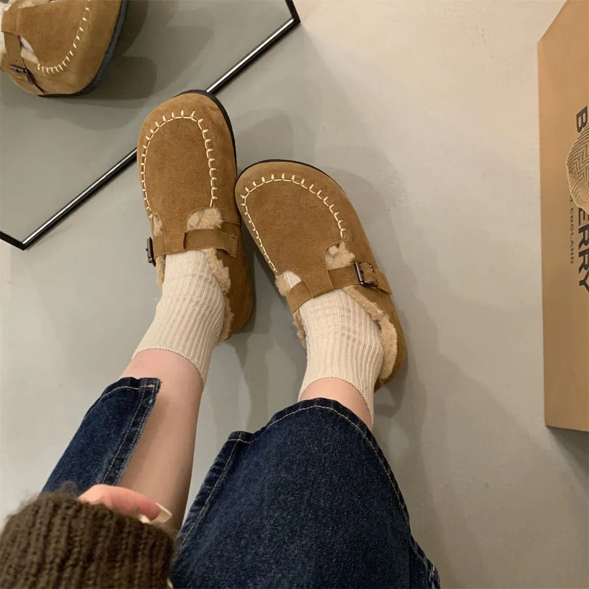image-New Ugly Woolly Snow Cotton Shoes