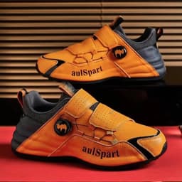 image-Men's Soft Leather Casual Sports Shoes