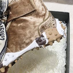 image-Color-blocking High-top New Bow Sneakers