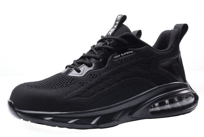 image-Flyweave Air Cushion Labor Insurance Shoes Men's Anti-Smash Anti-Puncture