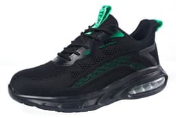 image-Flyweave Air Cushion Labor Insurance Shoes Men's Anti-Smash Anti-Puncture