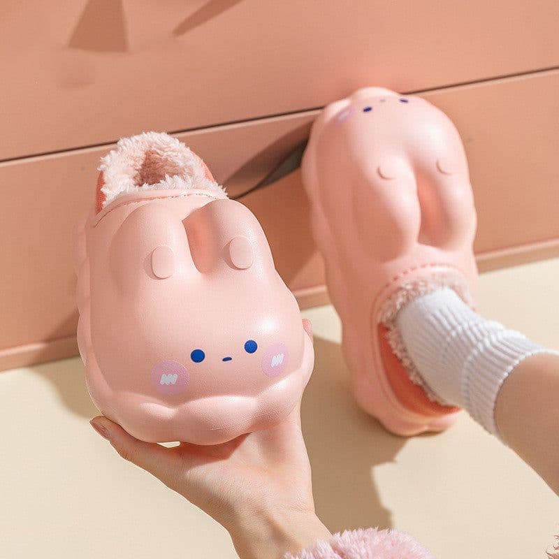 image-Women's Thick Anti-skid Warm Plush Slippers