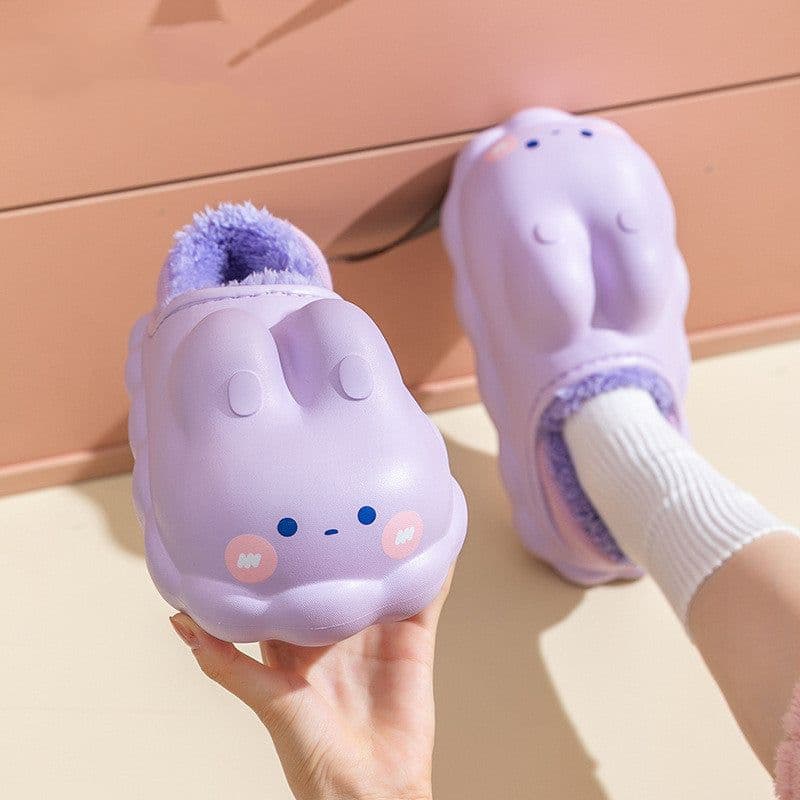 image-Women's Thick Anti-skid Warm Plush Slippers